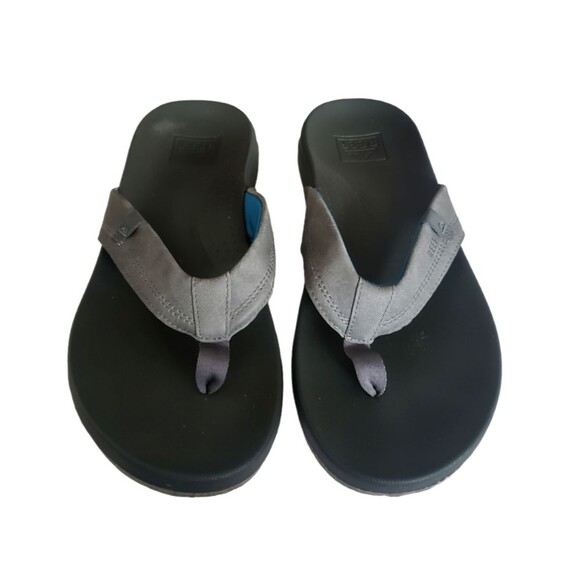 Reef CUSHION SPRING Casual Flip Flop Sandals CI3635 Gray Men\'s Size 13 main image 4